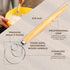 Danish Dough Whisk Bread Mixer, 2 Pack Premium Stainless Steel Dutch Whisk with Dough Scraper for Baking
