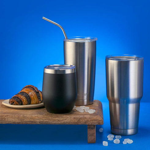 CHILLOUT LIFE Stainless Steel Tumbler 12 oz with Lid & Gift Box, Double Wall Vacuum Insulated