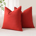 OTOSTAR Pack of 2 Soft Linen Decorative Throw Pillow Covers 16 x