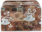 JEOCODY Toaster Bread Maker Cover with Handle, Coffee Theme Print for Dust Protection