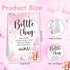 20 1 TrelaCo Bottle Chug Baby Shower Game Pcs Baby Bottles Shower Favor with Bear Theme Sign for Gender Reveal Party