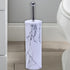Deep & Sturdy Toilet Bowl Brush with Holder, Durable Silicone Scrubbing Tool for Bathroom Cleaning Supplies