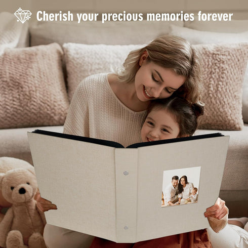 Artmag Fabric Photo Album, 4x6 600 Large Capacity Linen Album for Family Wedding Anniversary