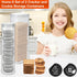 Home-X Set of 2 Saltine Cracker Sleeve Storage Container / Cookie Keeper, 1 Round and 1 Square
