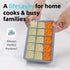 BECOKIT 2 4 Pack) Tbsp Silicone Freezer Molds - Perfect for Storing Garlic, Herbs, Ginger, Pesto, Tomato Paste, Lemon