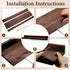 2 Set Storage(12",Walnut Suzile Pcs Scalloped Shelves Wall Floating Shelves for Room, Bathroom, Bedroom, Cute Room