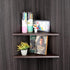 evron Corner Mounting Shelf Set of 2 – Easy to Install Floating Wall Shelves with Durable Waterproof ABS Plastic