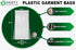Party Bargains 60x24 Inch Clear Plastic Garment Bags, 100 Pack