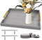 SXNOWS Wooden Serving Tray with 2 Sets of Handles,Large Ottoman Tray for