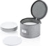 China Storage Container for Saucer, Bowls, Appetizer Plates - 7" W x 5.5" H with 12 Felt Dividers, Stackable