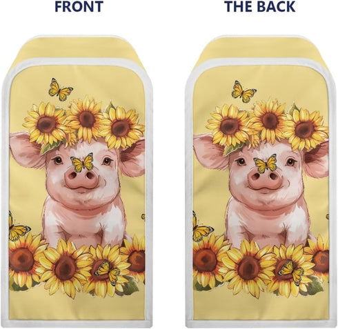 Sunflower Pig Can Opener Dust Cover Home Decor Stain Resistant Electric Can Opener Covers Fits Most Electric Automatic Can Openers by Suhoaziia
