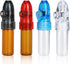 Refillable Portable Spice Dispenser with Knob Switch Storage Bottle, Salt and Pepper Shakers (4 Pack)