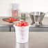 Restaurantware-Met Lux 4 Quart Food Storage Container, 1 White Container - Lids Sold Separately, Red Volume Markers