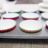 Eoonfirst Silver Foil Cupcake Case Liners, 198 Pcs Baking Muffin Paper Cups