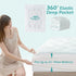 Hansleep Memory Foam Twin Size Mattress Topper - Gel Twin Mattress Pad with Deep Pocket, 39x75 Inches, White