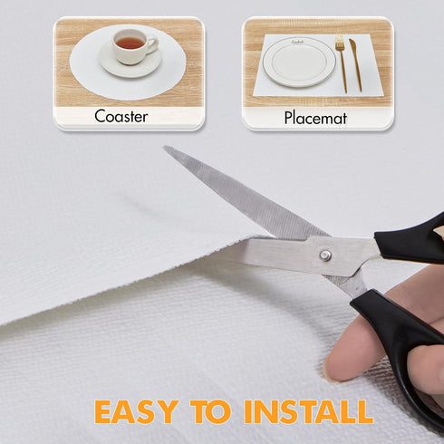 Viseeko Shelf Liner for Kitchen Cabinets, Non-Adhesive Drawer Liner, Easy to Use for Fridge, Shelves, and Storage Desks
