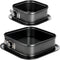 SOUJOY Set of 2 Springform Cake Pan, Non-stick Square Cheesecake Pan with Removable Bottom