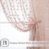 84 Inches 52" 2 MYSKY HOME Pom Pom Pink Sheer Curtains for Bedroom Girls Room Dusty Rose Curtains Long for Nursery Kids