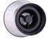 BlueSnail Stainless Steel Manual Grips Glass Salt Pepper Grinder - 5.1", Silver