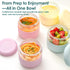 24 oz Glass Lunch Bowl Container with Lid | Leak & Spill Proof, BPA-Free, Microwave & Dishwasher Safe, Airtight Meal