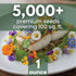 5,000 2026 1 Gourmet Edible Mix Premium Seeds for Planting Fresh Culinary Flowers & Herbs Season Ounce Pouch