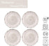 Supreme Housewares 4-Piece 6 Inch Melamine Dessert Plates, Small Serving Plates for Appetizer, Snack, Fruit, Side