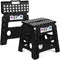 Delxo 13 inch 2 Pack Folding Step Stool, Non-Slip Foldable Stools Up