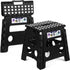 Delxo 13 inch 2 Pack Folding Step Stool, Non-Slip Foldable Stools Up