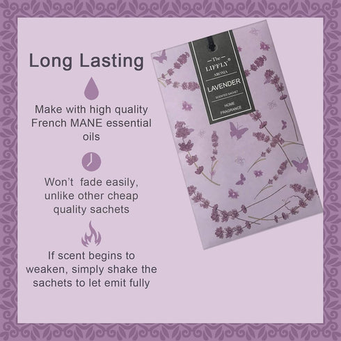 14 Packs Lavender Scented Sachets for Closets and Drawers