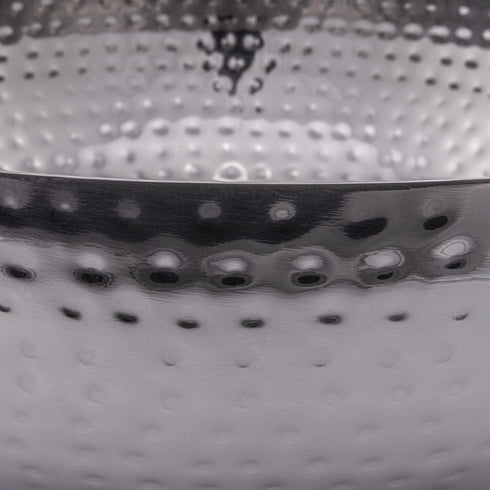 Creative Co-Op Metal Bowl in Oxidized Silver