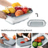 Gintan 9-in-1 Collapsible Camping Cutting Board with Colander, Gifts for Campers, Gray