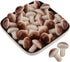 Meiwlong 30 Pcs Small Artificial Grey Mushroom,Mini Plastic Mushroom Fake Vegetable for Home
