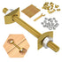 Countertop Connector, Table Top Fasteners, Miter Draw Bolt Joint Connector Pack for Butcher Block & Furniture (10PCS)