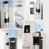 LBTING Cup Dispenser, Water Cooler Pull Type Holder for 7oz - 12oz Cone or Flat Bottom Cups, Black