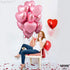 KatchOn Light Pink Heart Balloons - 18 Inch, Pack of 10 for Valentines Day Decorations
