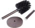 JS Jackson Supplies Sleek Toilet Brush and Holder with Metal Handle, Bronze, Pack of 2