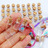 CTKcom 50pcs Mini Tiny Clear Glass Jars, 0.5ml with Cork Stoppers and Eye Screws for Crafts