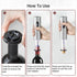 Rechargeable Wine Opener by ELMWAY, Electric Wine Bottle Opener with Foil Cutter, LED Light and Stainless Steel Shell