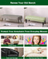 CRFATOP PU Dining Bench Slipcover Waterproof Bench Seat Cushion Covers Stretch Upholstered Bench Slipcover Removable