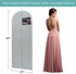 Dress Bags for Gowns - 65" Long Hanging Clothes Bags with Clear Windows, Foldable Garment Bag for Storage & Travel (2