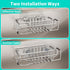4 1 SUS304 HapiRm in Sink Caddy Sponge Holder, Stainless Steel Kitchen Brush Holder + Dish Cloth Hanger + Soap Rack +