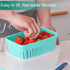 shopwithgreen 2 Pack 68oz Berry Keeper Containers, Removable Drain Colanders for Fresh Fruit and Vegetable Storage