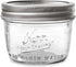 Kerr Wide Mouth Half-Pint Glass Mason Jars, 8-Ounces with Lids and Bands (2 Jar-Pack)