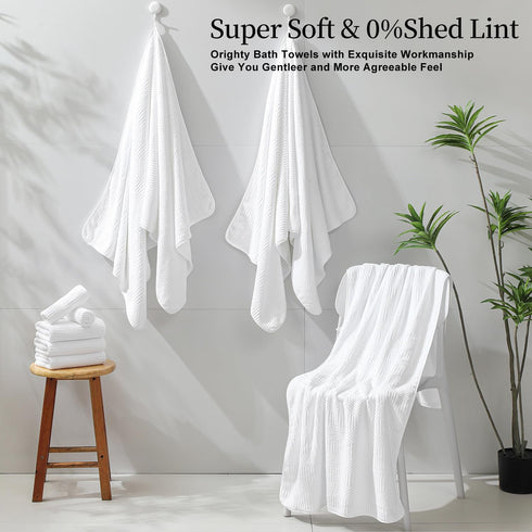8 Set,2 35"x70" Sheets,2 4 600 Set Ferdilan Piece Extra Large Bath Towels Oversized Bath Towel Hand Towels