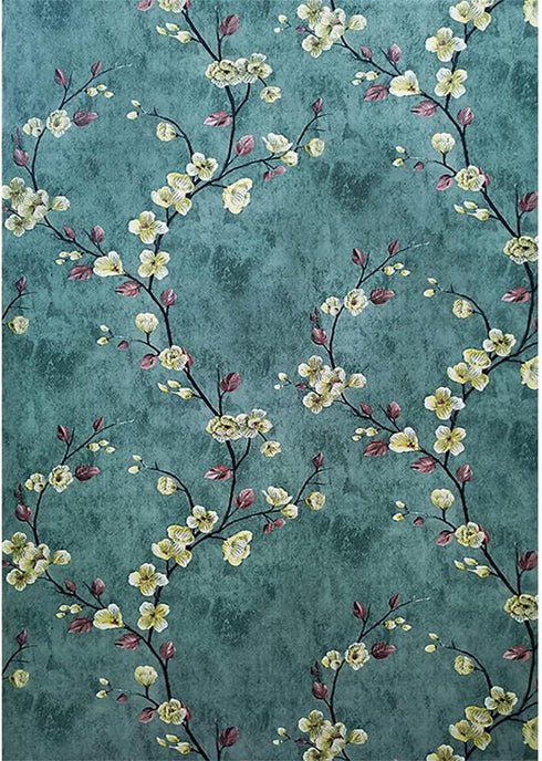 Self Adhesive Vinyl Vintage Floral Shelf Liner Contact Paper, Peel and Stick Wallpaper for Cabinets and Furniture
