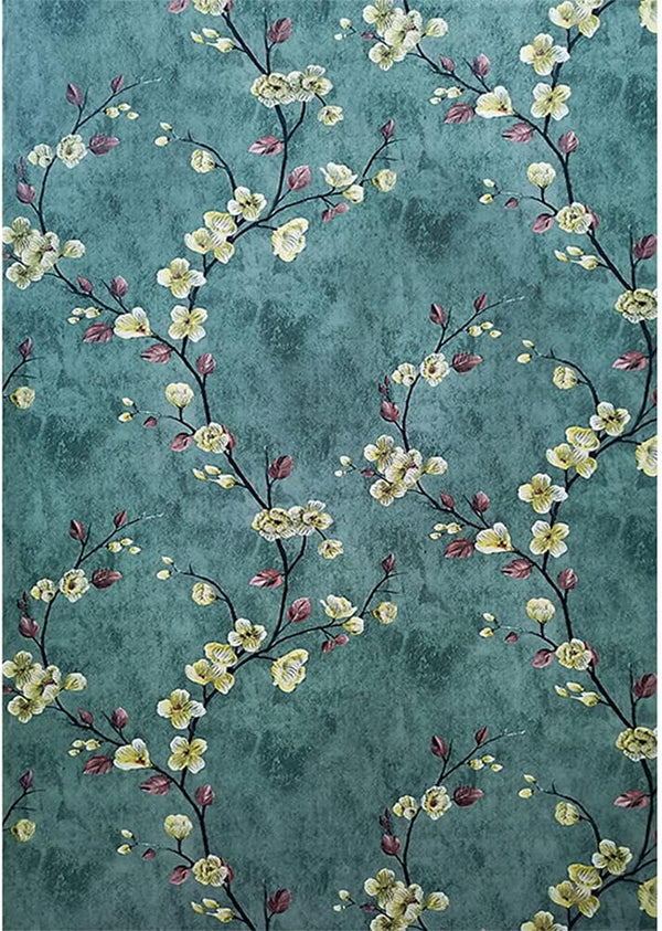 Self Adhesive Vinyl Vintage Floral Shelf Liner Contact Paper, Peel and Stick Wallpaper for Cabinets and Furniture