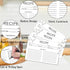 100 Count Recipe Cards, 4x6 Inch White Double-Sided Blank Cards for Weddings and Gifts