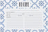 C.R. Gibson Q12-24018 Double Sided Recipe Cards, 40pcs, 4'' W x 6'' L, True Blue