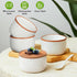 Ramekins Set of 6, 6 oz Oven Safe Porcelain Ramekins, Mini Cheesecake Pans, Dipping Sauce Bowls - Vanilla White