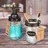Amolliar Mason Jar Foaming Soap Dispenser, Bronze Hand Soap Dispenser with Rustproof Stainless Steel Lid, 1 Pack